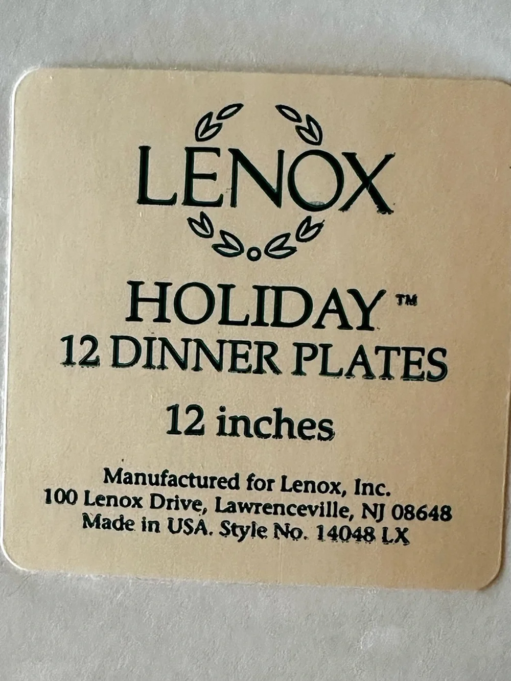 RARE LENOX VNTG Holiday Paper Tableware Lot-COMPLETE HOLIDAY PAPER TABLEWARE SET